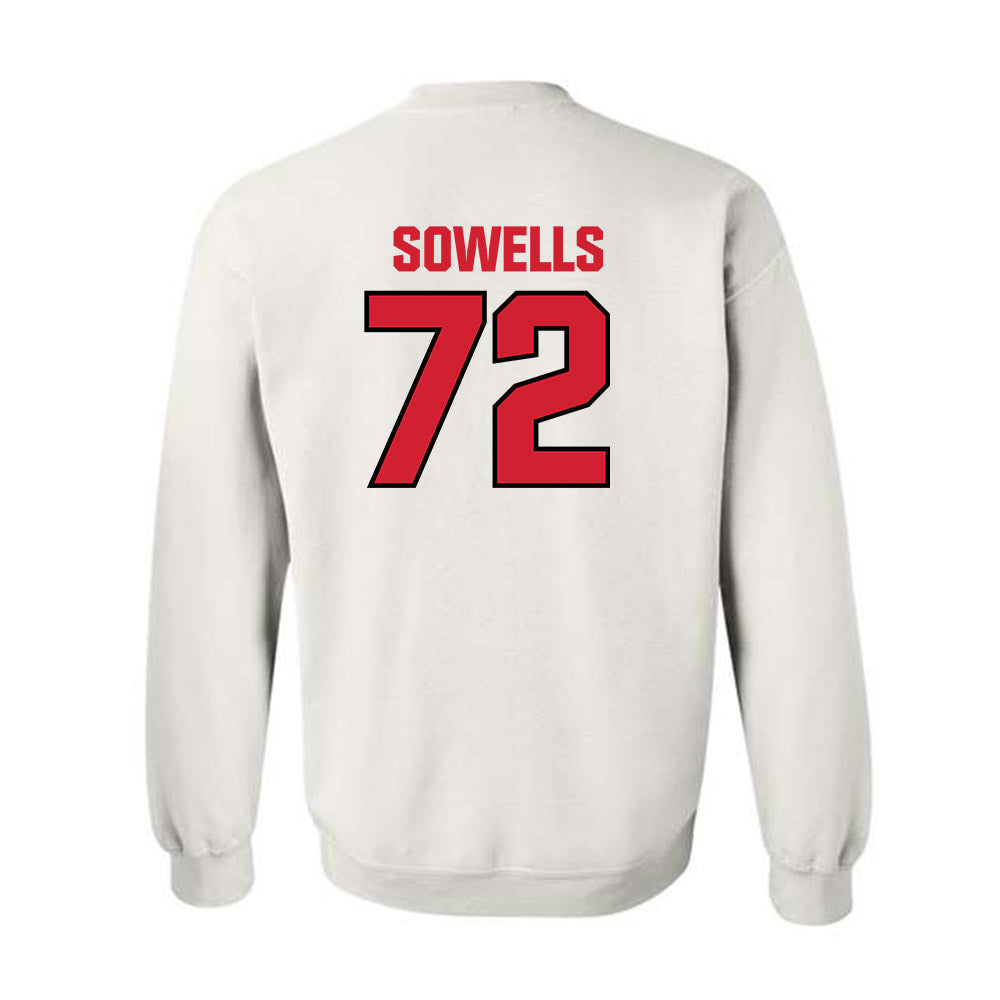 NC State - NCAA Football : Spike Sowells - Classic Shersey Crewneck Sweatshirt-1