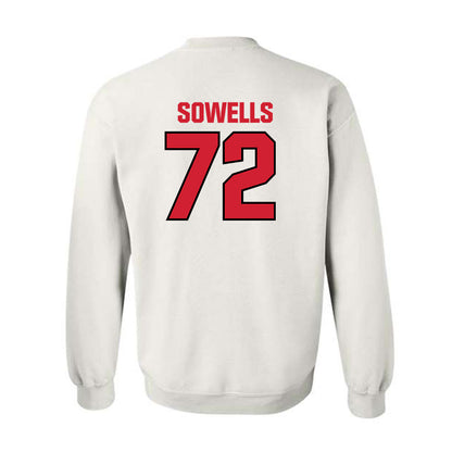 NC State - NCAA Football : Spike Sowells - Classic Shersey Crewneck Sweatshirt-1