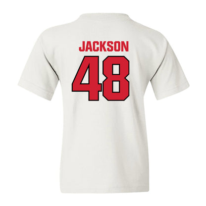 NC State - NCAA Football : Hunter Jackson - Classic Shersey Youth T-Shirt-1