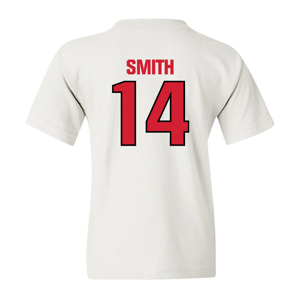 NC State - NCAA Football : Jacob Smith - Classic Shersey Youth T-Shirt-1