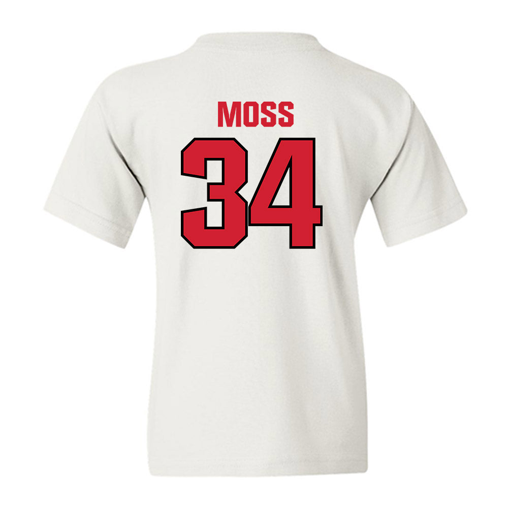NC State - NCAA Football : Noah Moss - Classic Shersey Youth T-Shirt-1