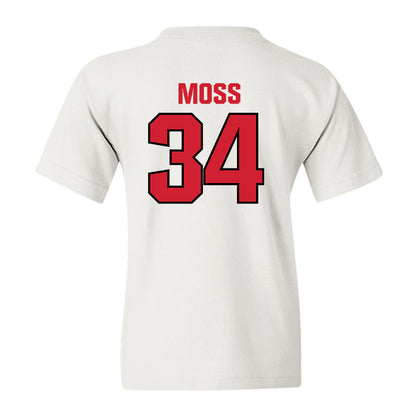 NC State - NCAA Football : Noah Moss - Classic Shersey Youth T-Shirt-1