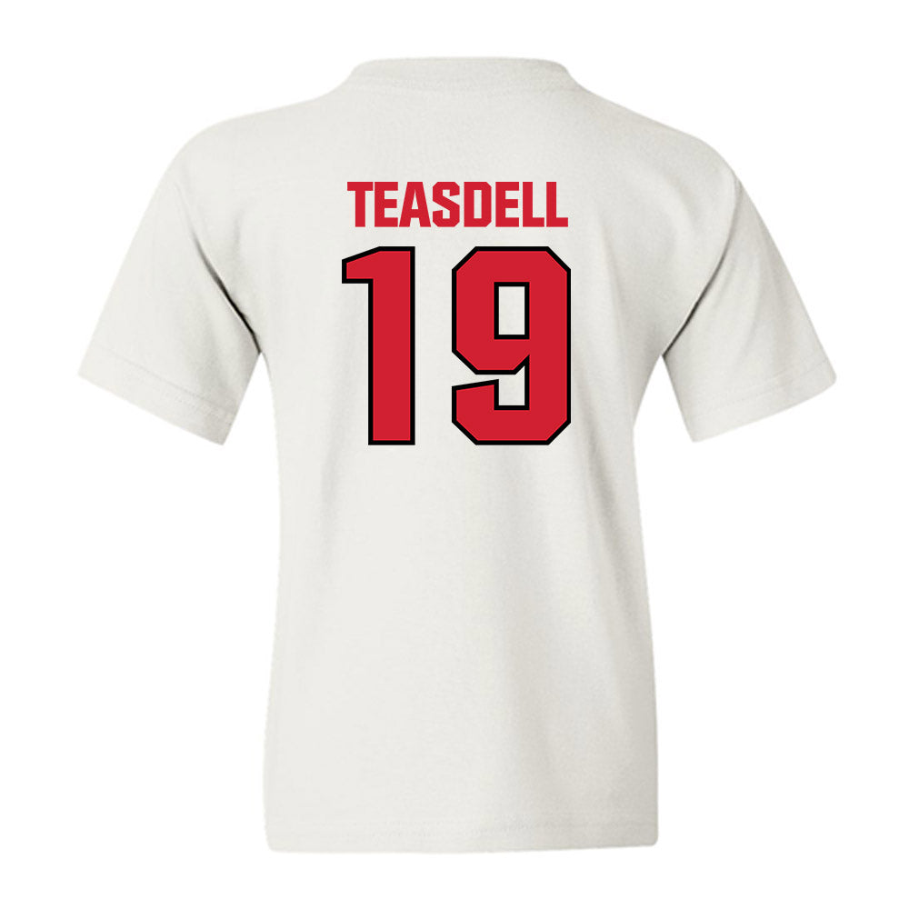 NC State - NCAA Football : Tristan Teasdell - Classic Shersey Youth T-Shirt-1