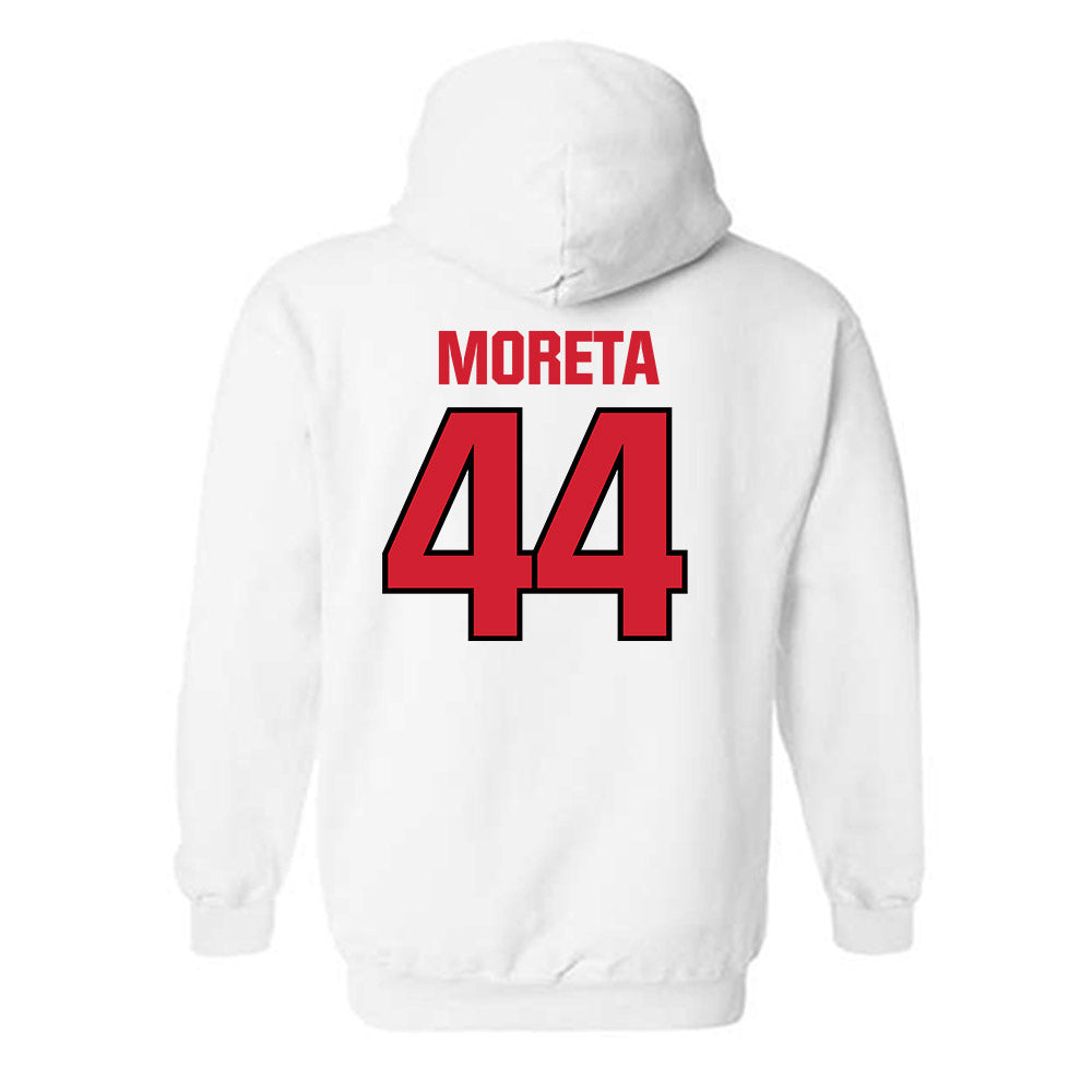 NC State - NCAA Football : Jordan Moreta - Classic Shersey Hooded Sweatshirt-1
