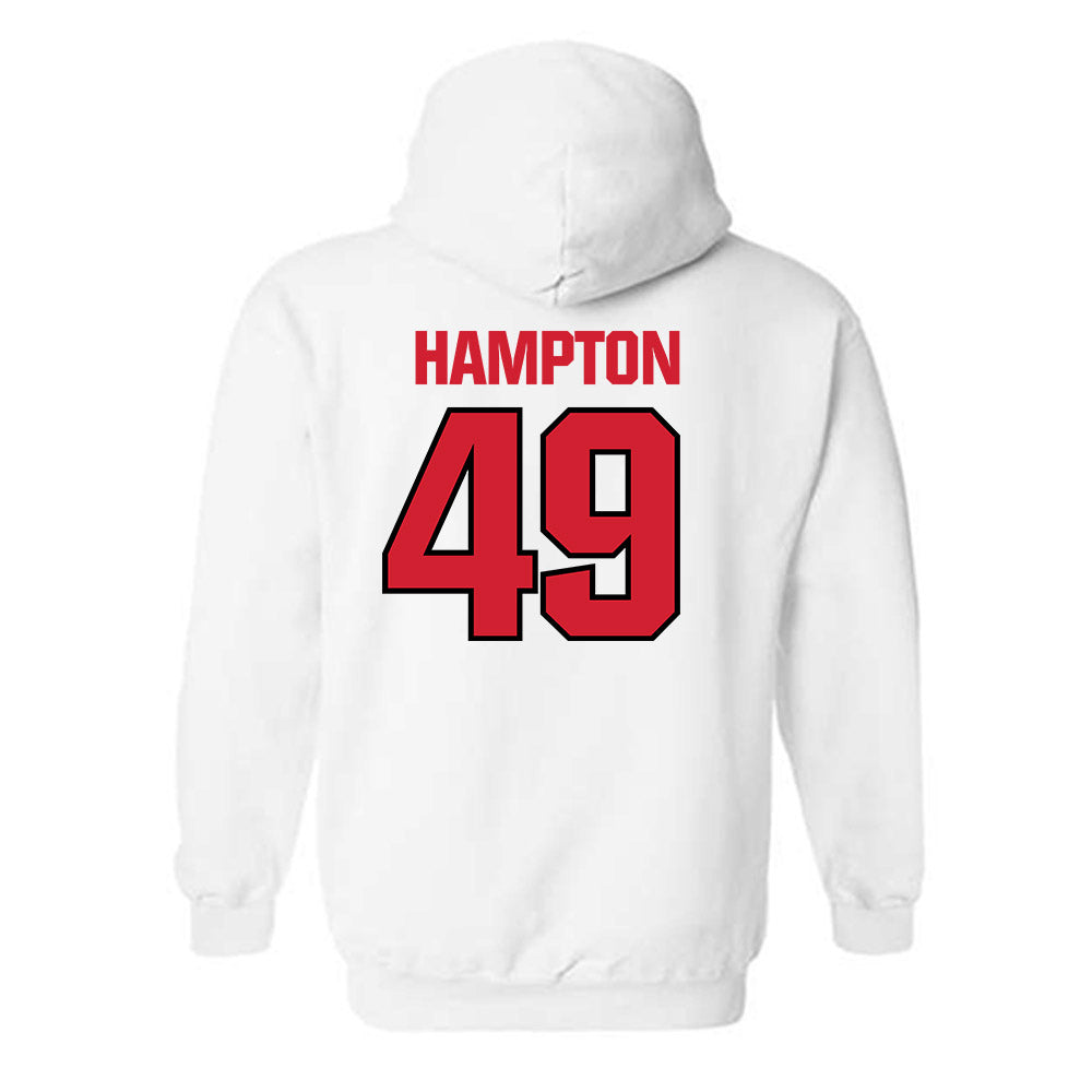 NC State - NCAA Football : Jailun Hampton - Classic Shersey Hooded Sweatshirt-1