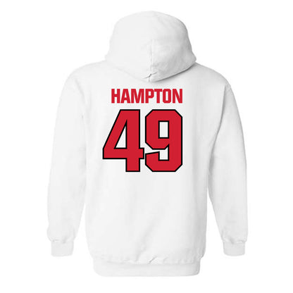 NC State - NCAA Football : Jailun Hampton - Classic Shersey Hooded Sweatshirt-1