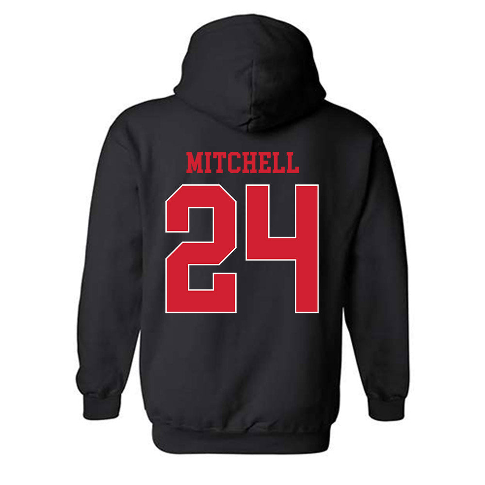 NC State - NCAA Baseball : Devin Mitchell - Sports Shersey Hooded Sweatshirt-1
