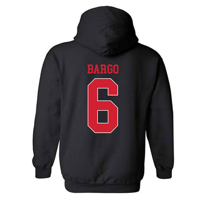 NC State - NCAA Baseball : Dalton Bargo - Sports Shersey Hooded Sweatshirt-1