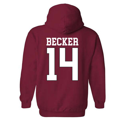 NC State - NCAA Softball : Kadie Becker - Sports Shersey Hooded Sweatshirt-1