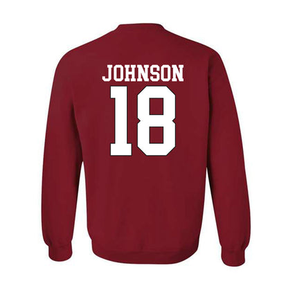 NC State - NCAA Softball : Sarah Johnson - Sports Shersey Crewneck Sweatshirt-1