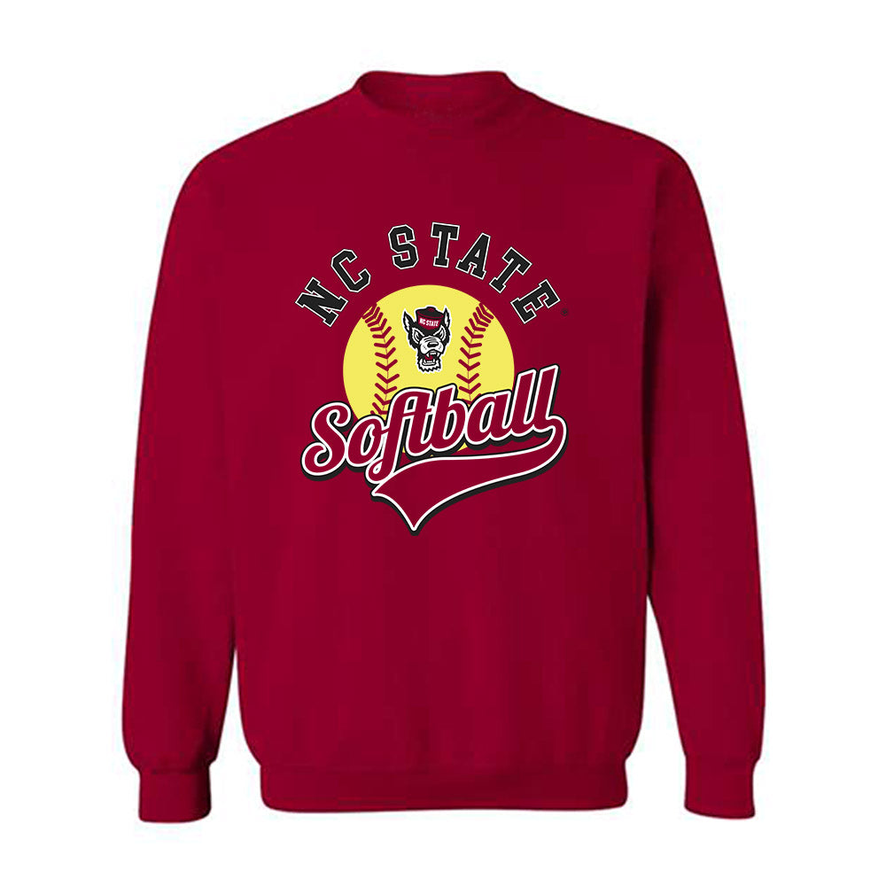 NC State - NCAA Softball : Sarah Johnson - Sports Shersey Crewneck Sweatshirt-0