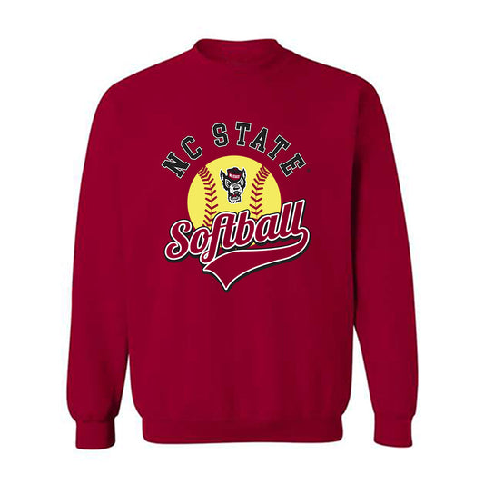 NC State - NCAA Softball : Emma Newsom - Sports Shersey Crewneck Sweatshirt-0