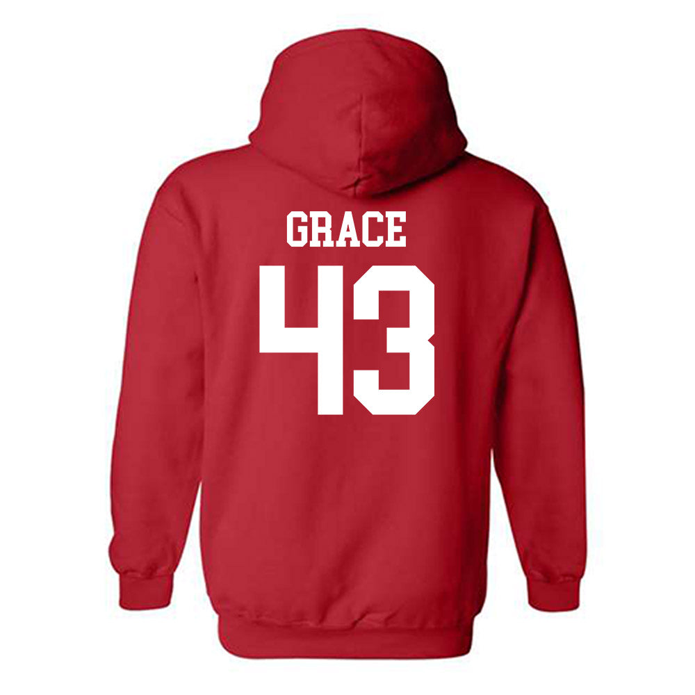 Nebraska - NCAA Baseball : Cooper Grace - Sports Shersey Hooded Sweatshirt-1