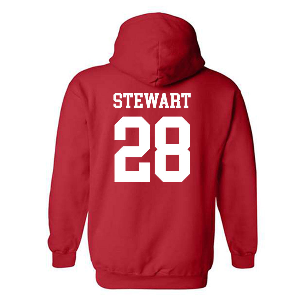 Nebraska - NCAA Baseball : Braxton Stewart - Sports Shersey Hooded Sweatshirt-1