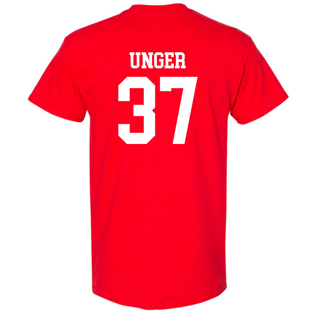 Nebraska - NCAA Baseball : J'Shawn Unger - Sports Shersey T-Shirt-1