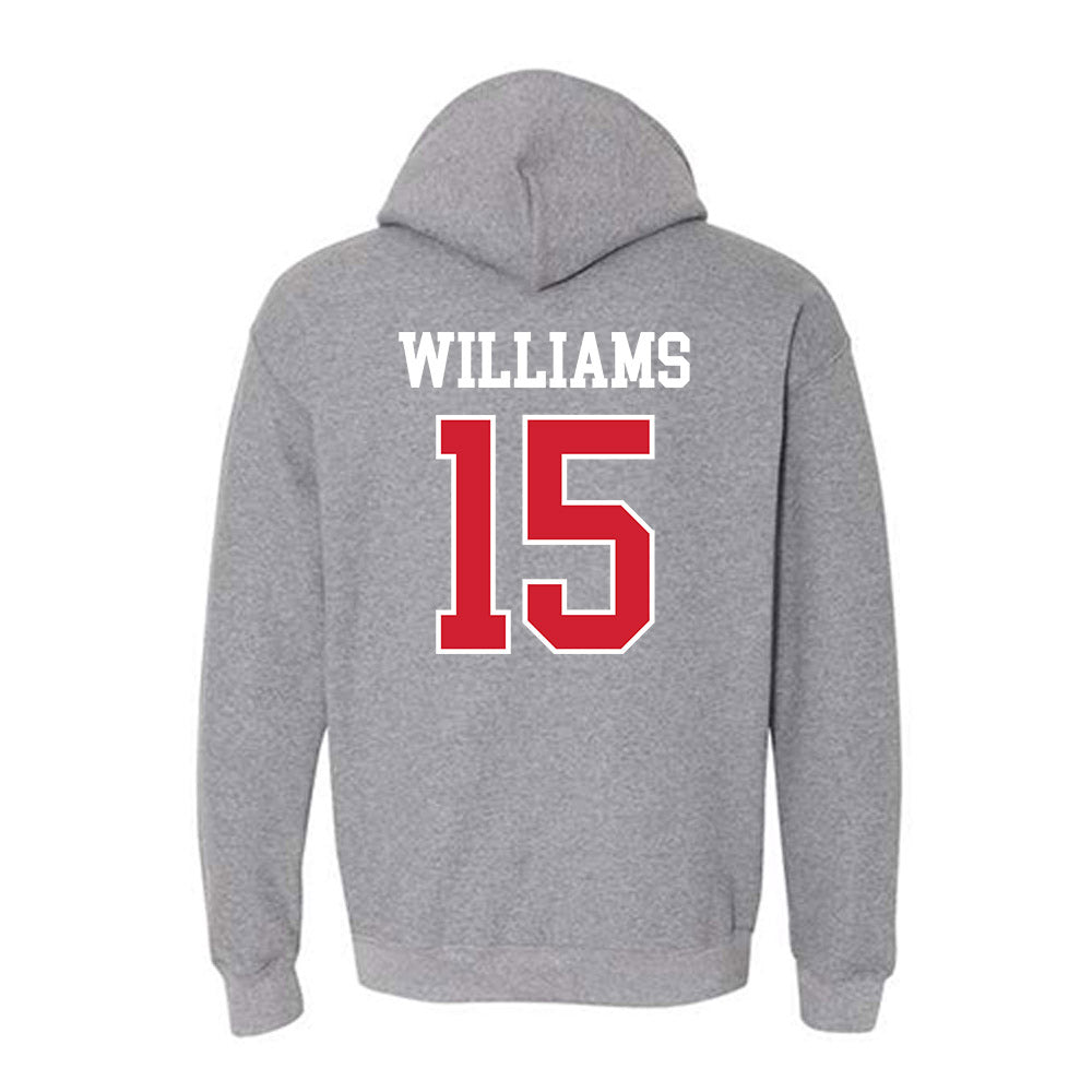 Nebraska - NCAA Softball : Kennadi Williams - Sports Shersey Hooded Sweatshirt-1