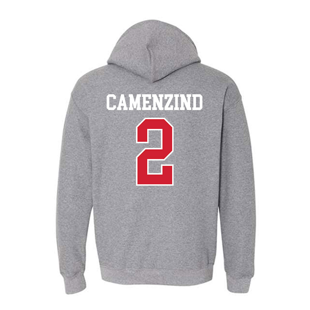Nebraska - NCAA Softball : Lauren Camenzind - Sports Shersey Hooded Sweatshirt-1