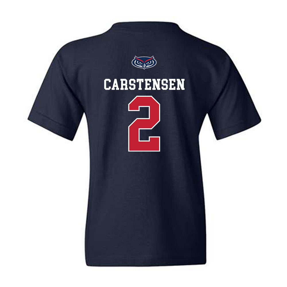 FAU - NCAA Women's Basketball : Grace Carstensen - Youth T-Shirt-1