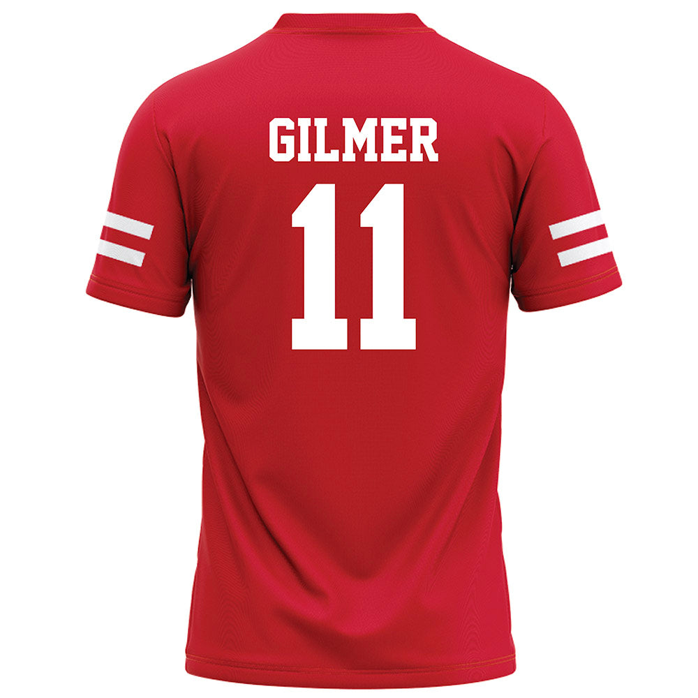 Nebraska - NCAA Football : Kwazi Gilmer - Red Football Jersey-1