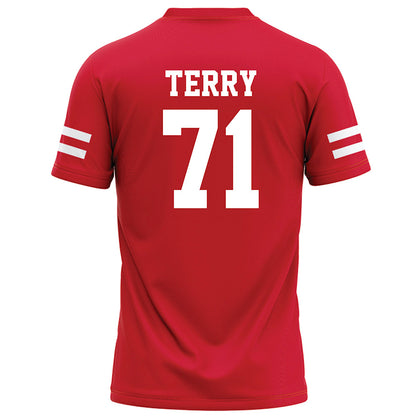 Nebraska - NCAA Football : Tyson Terry - Red Football Jersey-1