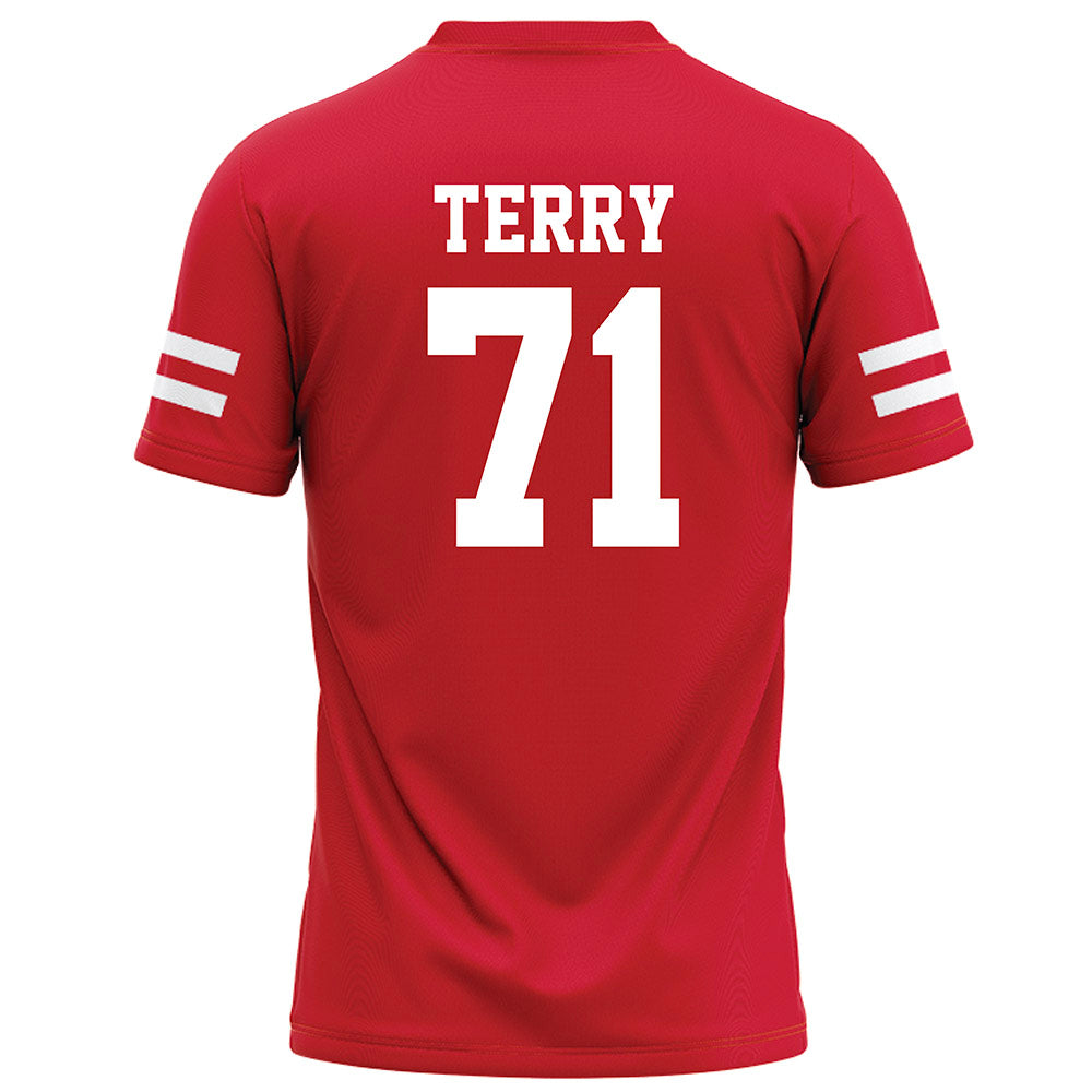 Nebraska - NCAA Football : Tyson Terry - Red Football Jersey-1
