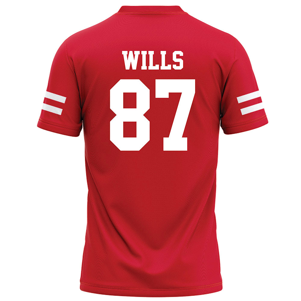 Nebraska - NCAA Football : Jack Wills - Red Football Jersey-1