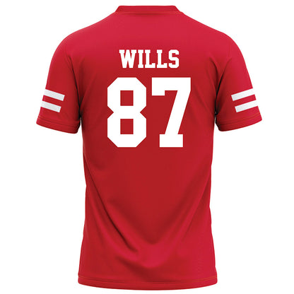 Nebraska - NCAA Football : Jack Wills - Red Football Jersey-1