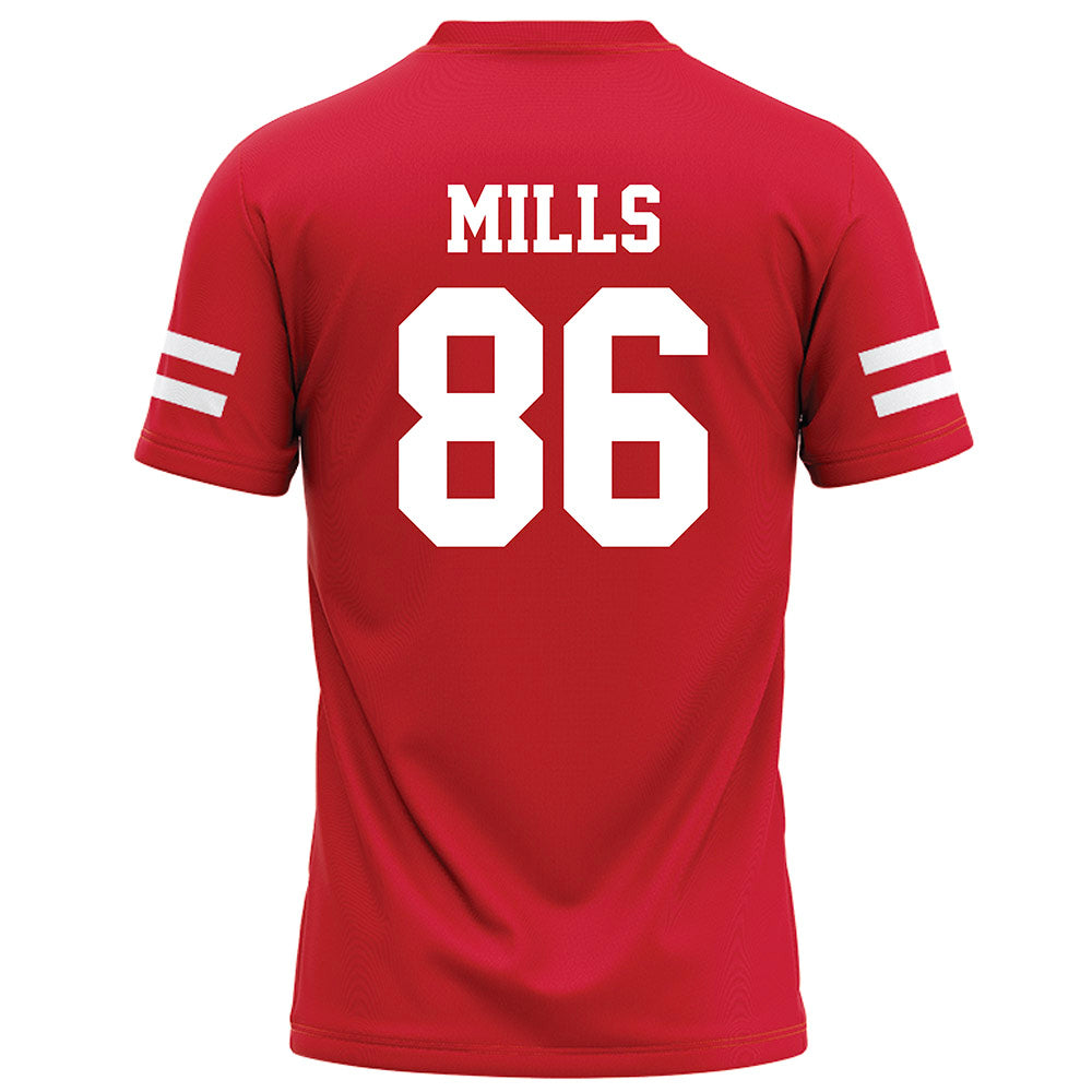 Nebraska - NCAA Football : Cortez Mills - Red Football Jersey-1