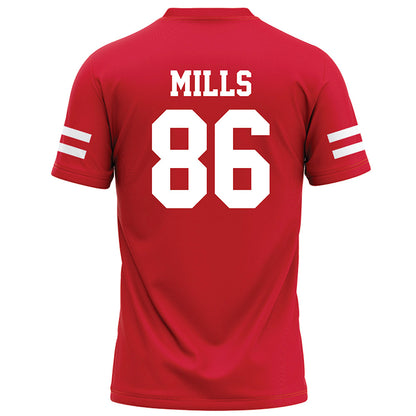 Nebraska - NCAA Football : Cortez Mills - Red Football Jersey-1