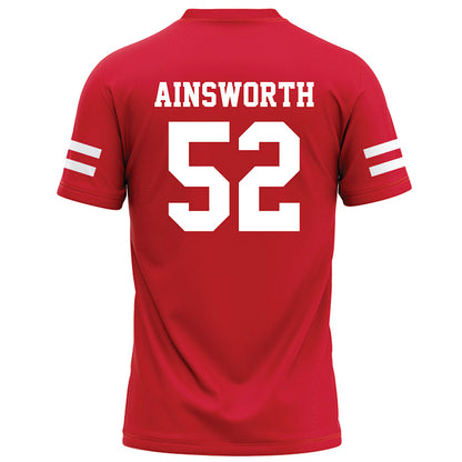 Nebraska - NCAA Football : Hayden Ainsworth - Red Football Jersey-1