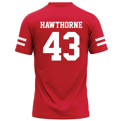 Nebraska - NCAA Football : Will Hawthorne - Red Football Jersey-1