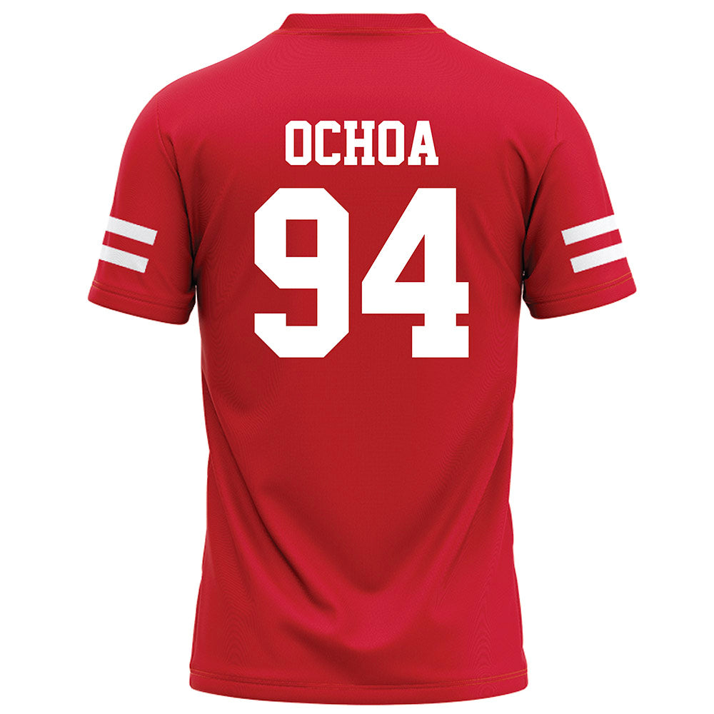 Nebraska - NCAA Football : Jordan Ochoa - Red Football Jersey-1