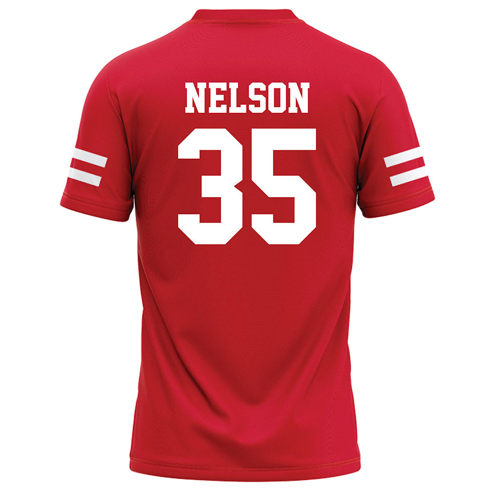 Nebraska - NCAA Football : Mekhi Nelson - Red Football Jersey-1