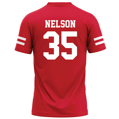 Nebraska - NCAA Football : Mekhi Nelson - Red Football Jersey-1