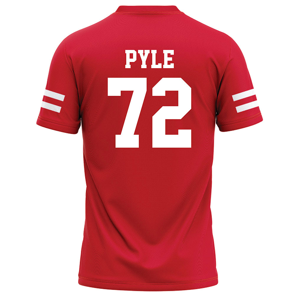 Nebraska - NCAA Football : Gibson Pyle - Red Football Jersey-1