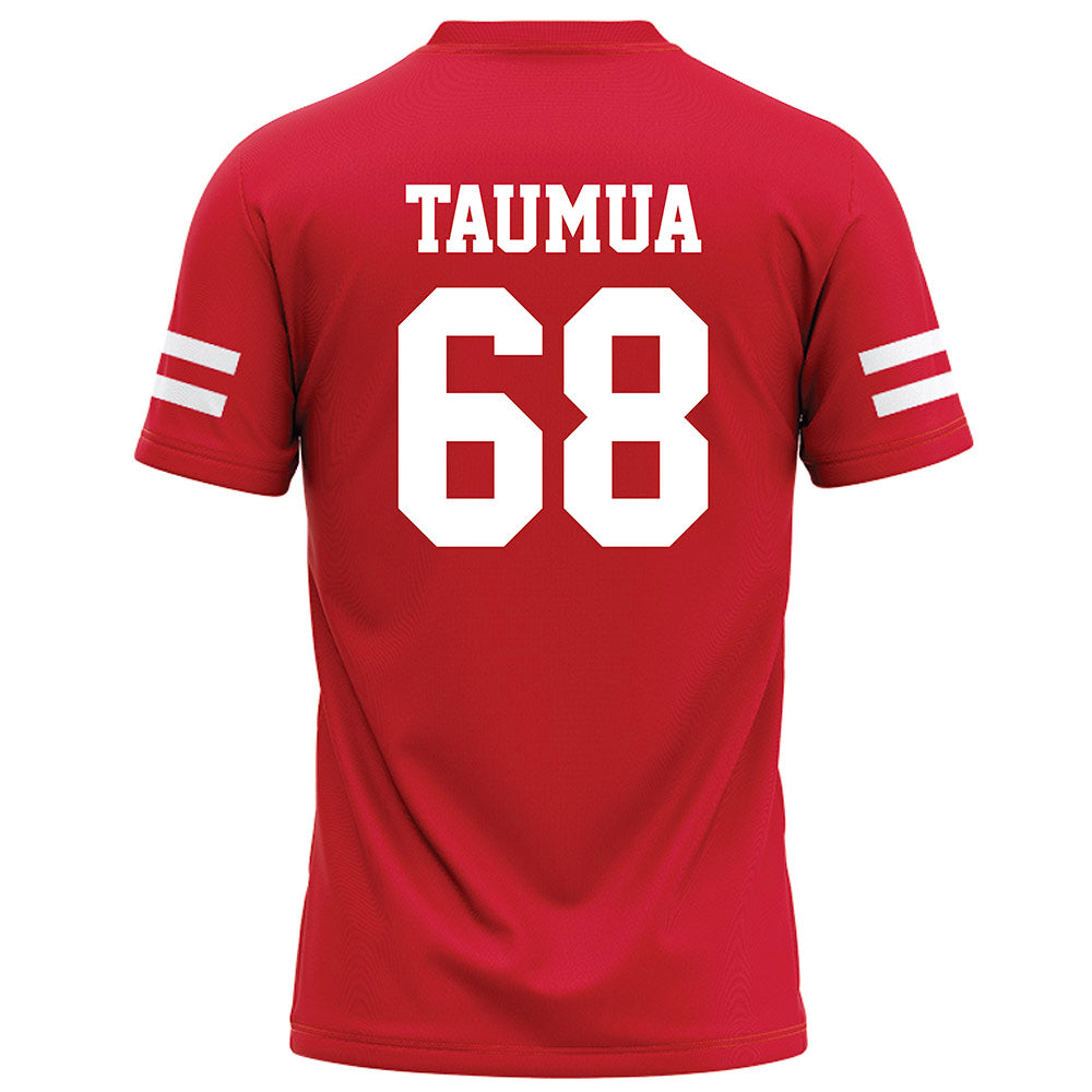 Nebraska - NCAA Football : Preston Taumua - Red Football Jersey-1