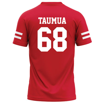 Nebraska - NCAA Football : Preston Taumua - Red Football Jersey-1