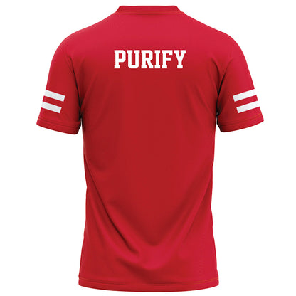 Nebraska - NCAA Football : Maurice Purify - Red Football Jersey-1