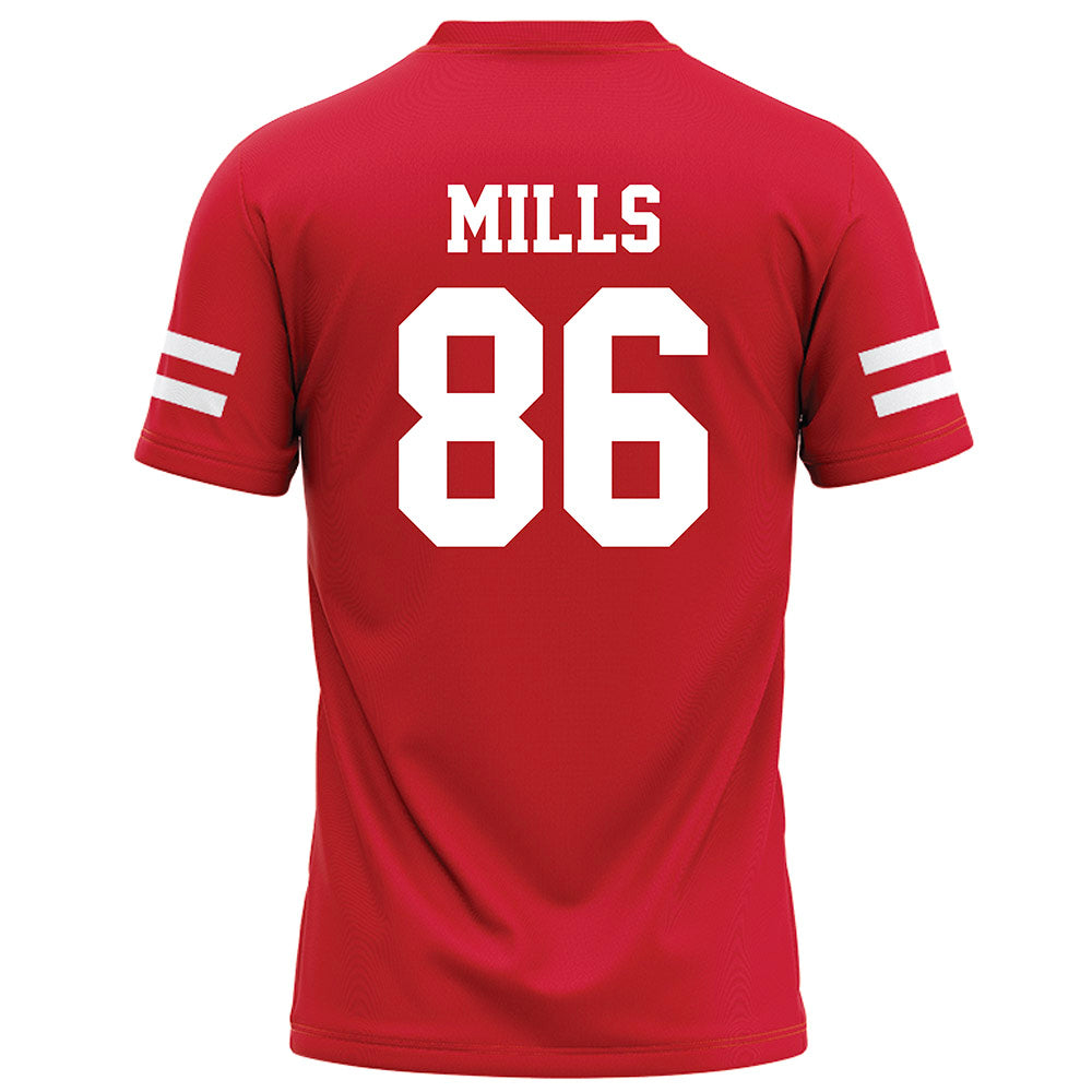 Nebraska - NCAA Football : Cortez Mills - Red Football Jersey-1
