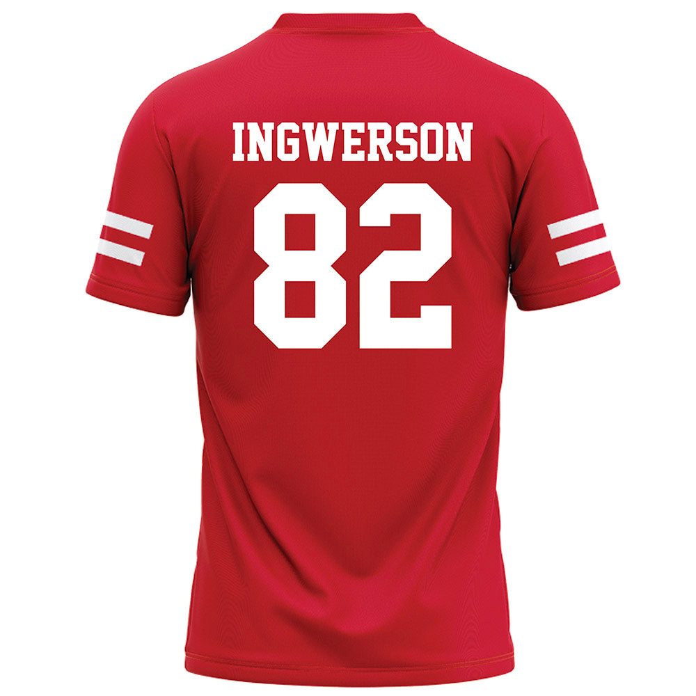 Nebraska - NCAA Football : Eric Ingwerson - Red Football Jersey-1