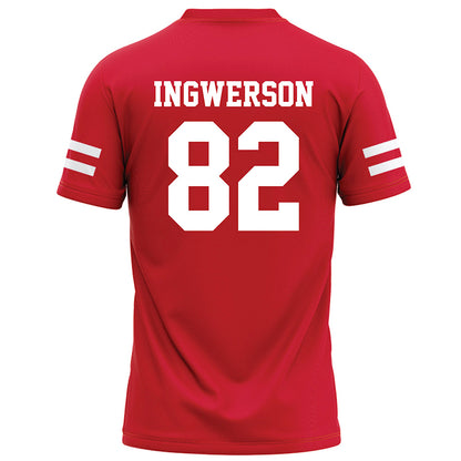 Nebraska - NCAA Football : Eric Ingwerson - Red Football Jersey-1