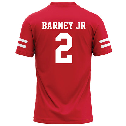Nebraska - NCAA Football : Jacory Barney Jr - Red Football Jersey-1