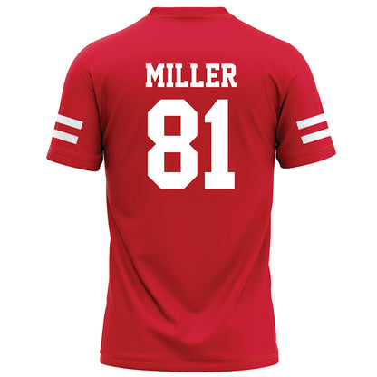 Nebraska - NCAA Football : Hayes Miller - Red Football Jersey-1