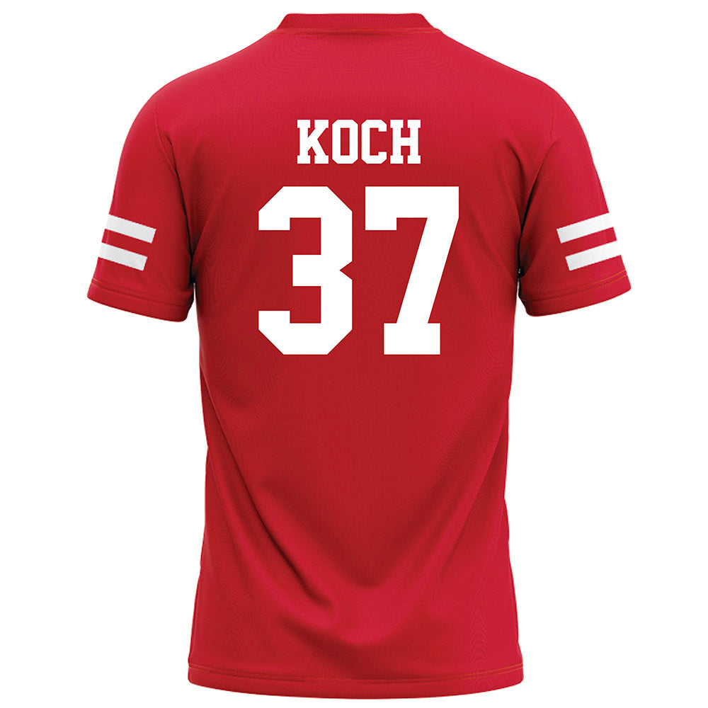 Nebraska - NCAA Football : Kamdyn Koch - Red Football Jersey-1