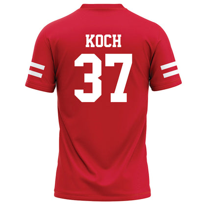 Nebraska - NCAA Football : Kamdyn Koch - Red Football Jersey-1