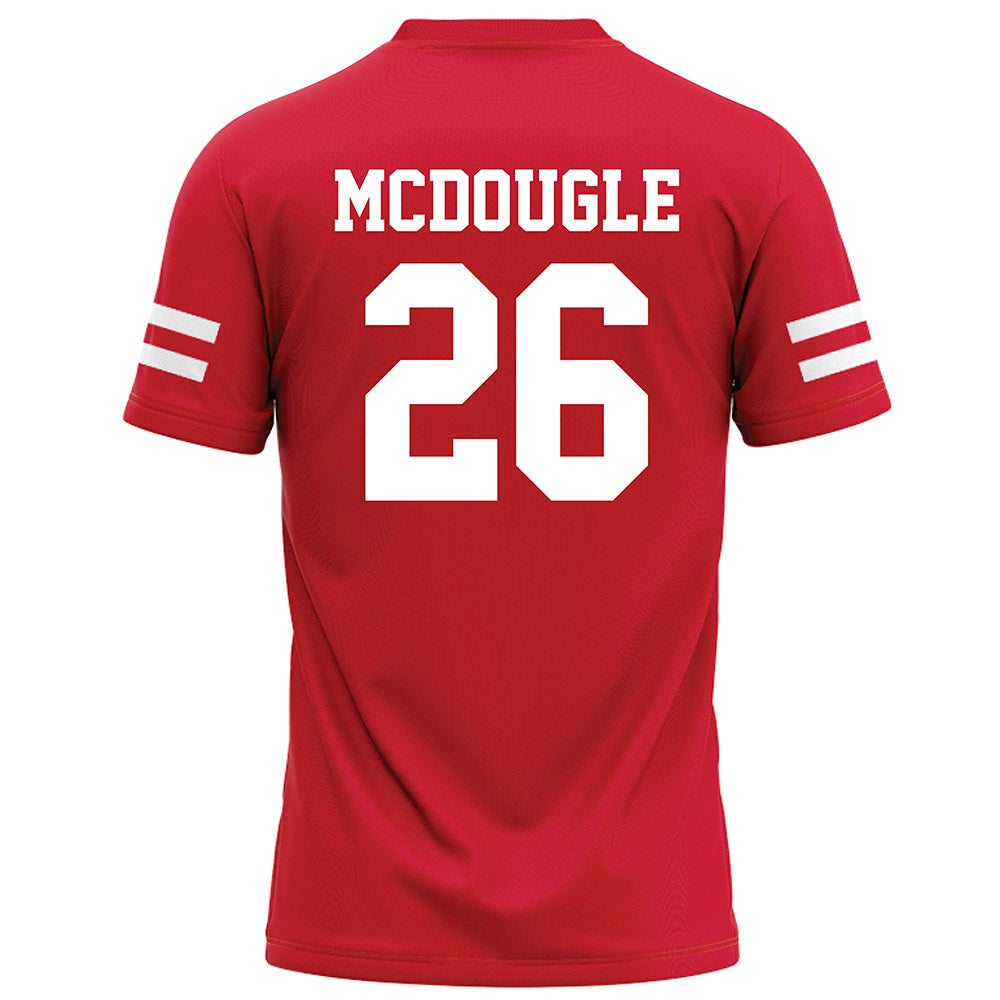 Nebraska - NCAA Football : Dwayne Mcdougle - Red Football Jersey-1