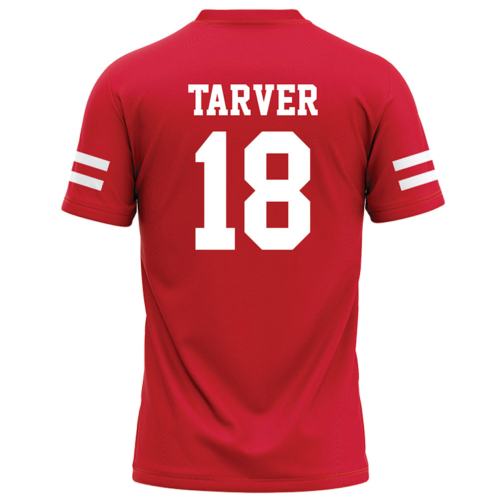 Nebraska - NCAA Football : Larry Tarver - Red Football Jersey-1
