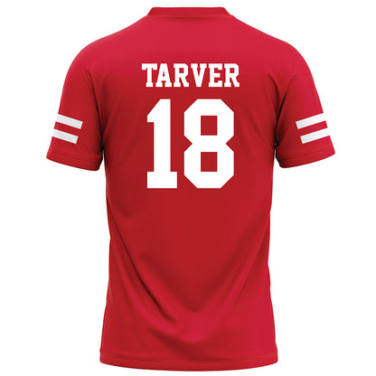 Nebraska - NCAA Football : Larry Tarver - Red Football Jersey-1