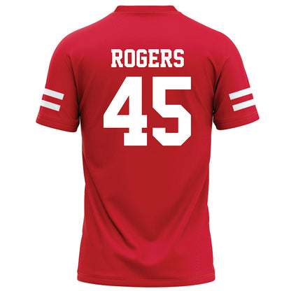 Nebraska - NCAA Football : Dylan Rogers - Red Football Jersey-1