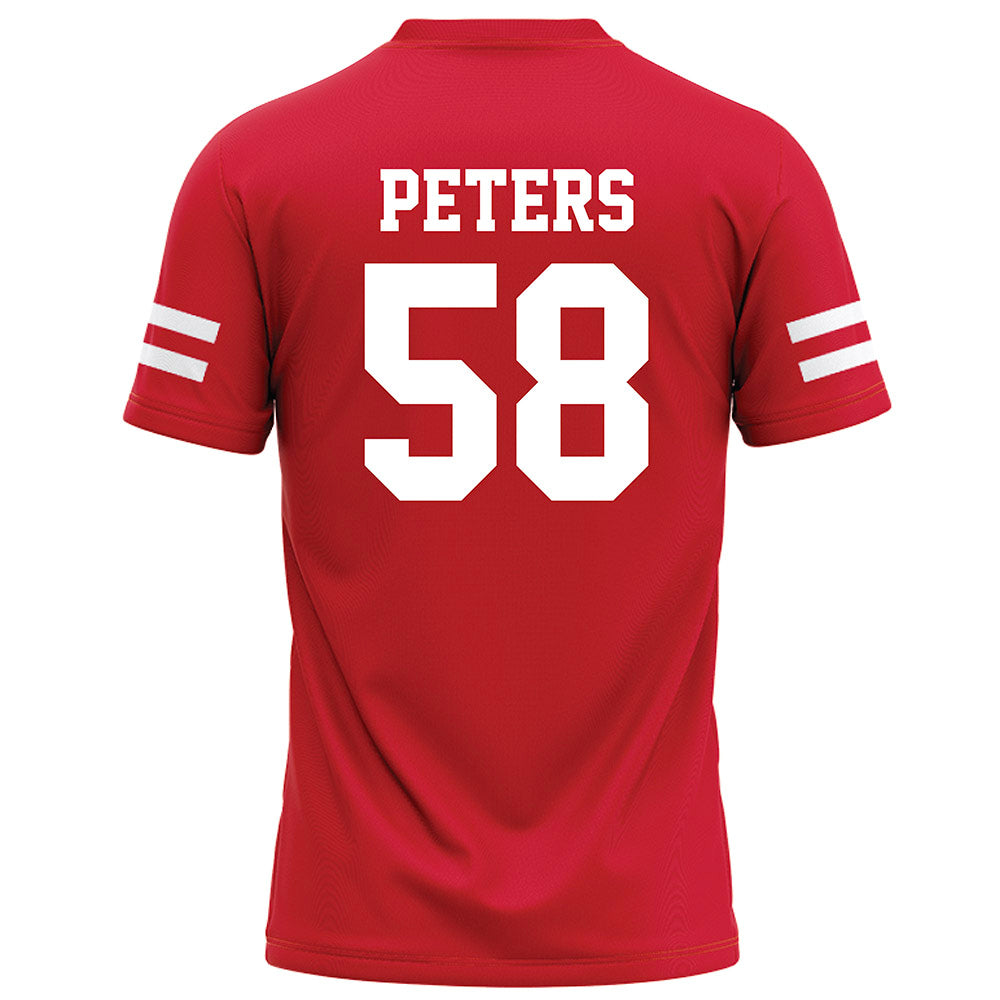 Nebraska - NCAA Football : Jake Peters - Red Football Jersey-1